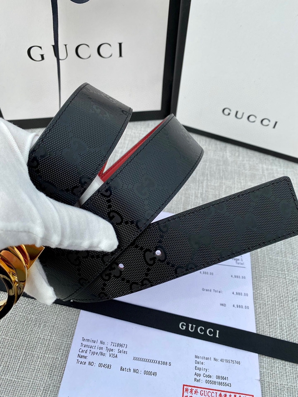 グッチベルト激安角部分ディテール